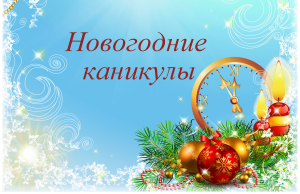 Новогодние каникулы!!!