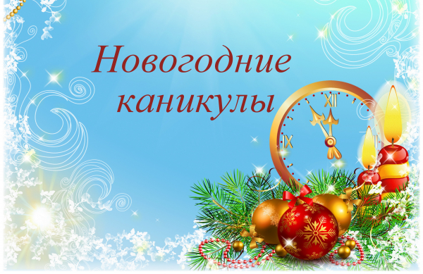 Новогодние каникулы!!!
